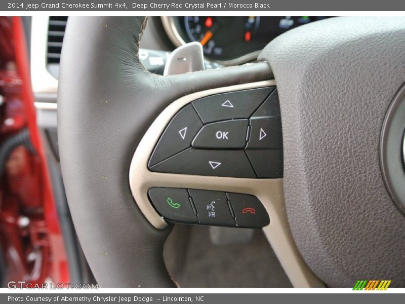 Deep Cherry Red Crystal Pearl / Morocco Black 2014 Jeep Grand Cherokee Summit 4x4