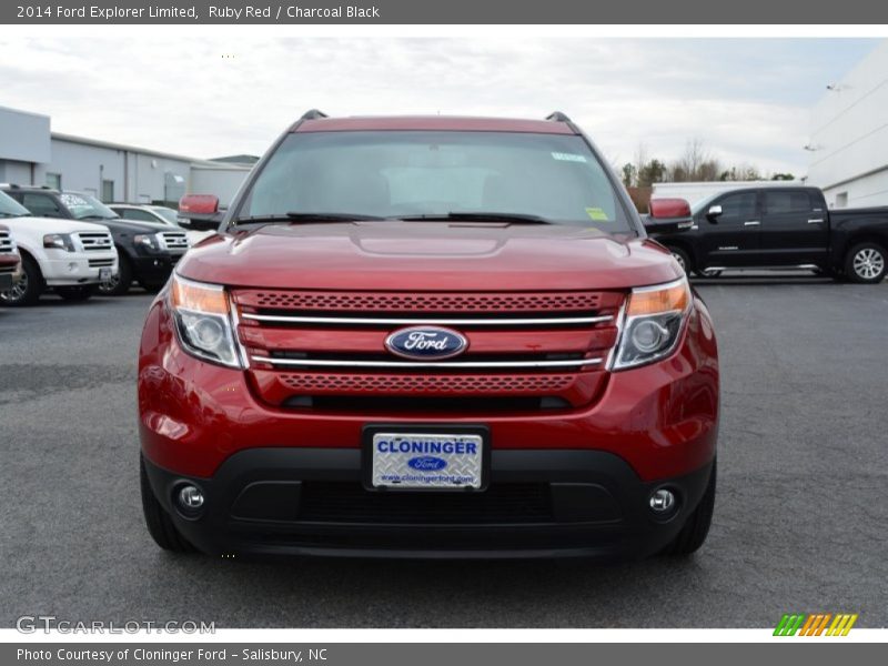 Ruby Red / Charcoal Black 2014 Ford Explorer Limited