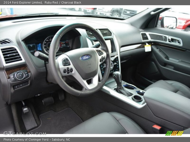 Ruby Red / Charcoal Black 2014 Ford Explorer Limited