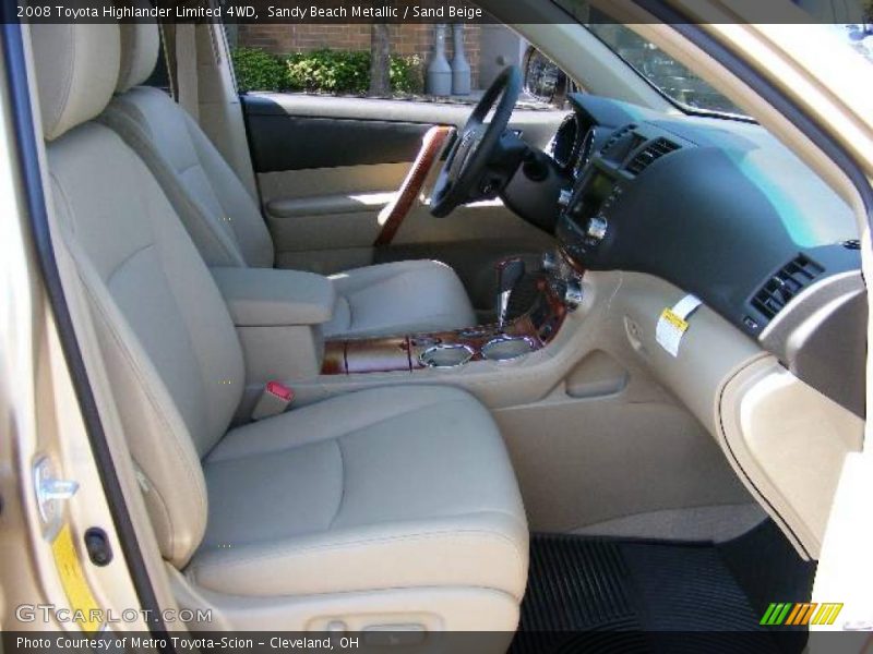 Sandy Beach Metallic / Sand Beige 2008 Toyota Highlander Limited 4WD
