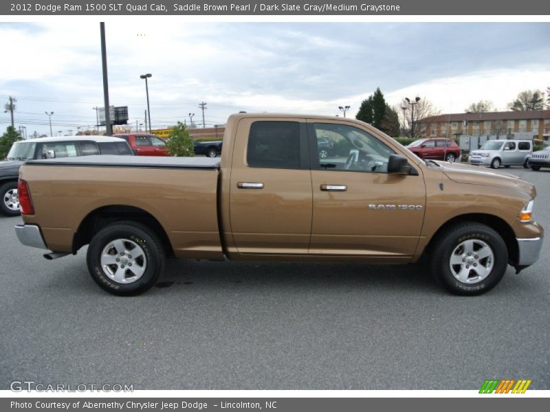 Saddle Brown Pearl / Dark Slate Gray/Medium Graystone 2012 Dodge Ram 1500 SLT Quad Cab