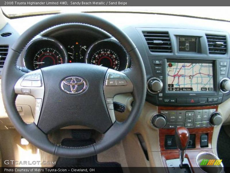 Sandy Beach Metallic / Sand Beige 2008 Toyota Highlander Limited 4WD