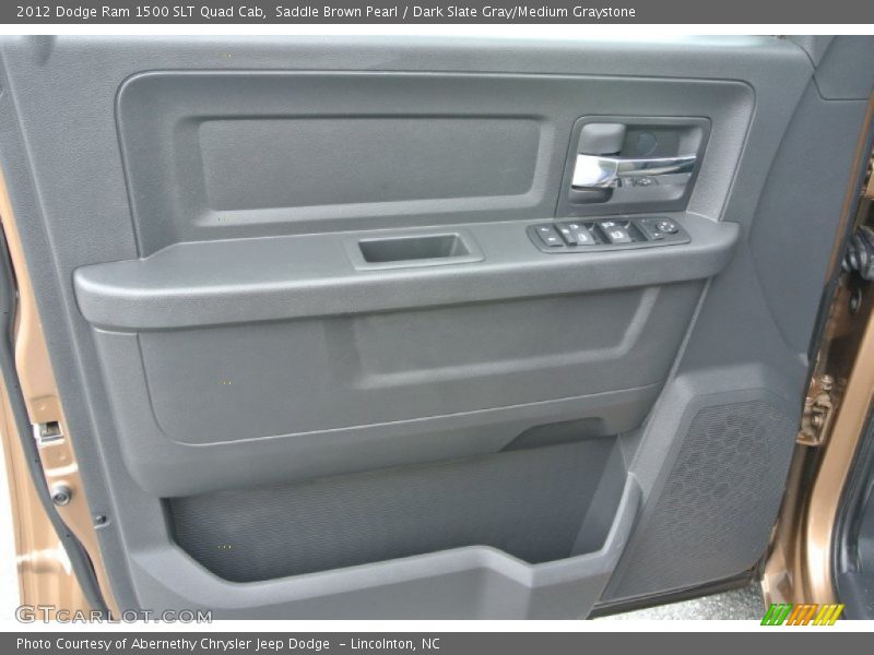 Saddle Brown Pearl / Dark Slate Gray/Medium Graystone 2012 Dodge Ram 1500 SLT Quad Cab