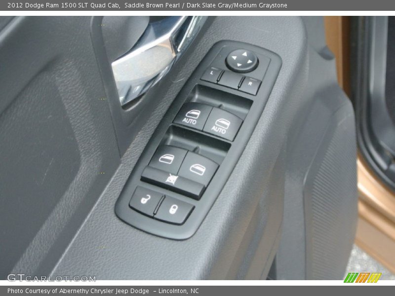 Saddle Brown Pearl / Dark Slate Gray/Medium Graystone 2012 Dodge Ram 1500 SLT Quad Cab