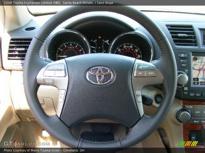 Sandy Beach Metallic / Sand Beige 2008 Toyota Highlander Limited 4WD