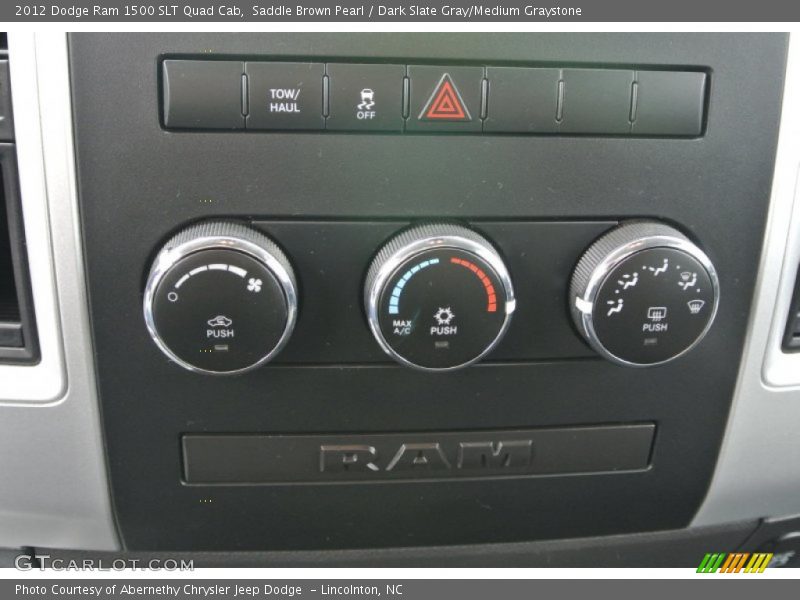 Saddle Brown Pearl / Dark Slate Gray/Medium Graystone 2012 Dodge Ram 1500 SLT Quad Cab