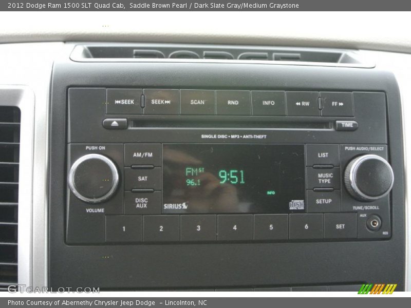 Saddle Brown Pearl / Dark Slate Gray/Medium Graystone 2012 Dodge Ram 1500 SLT Quad Cab
