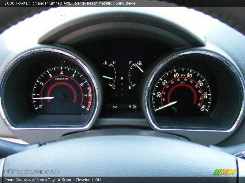 Sandy Beach Metallic / Sand Beige 2008 Toyota Highlander Limited 4WD