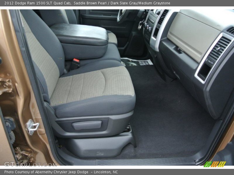 Saddle Brown Pearl / Dark Slate Gray/Medium Graystone 2012 Dodge Ram 1500 SLT Quad Cab