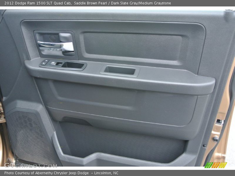 Saddle Brown Pearl / Dark Slate Gray/Medium Graystone 2012 Dodge Ram 1500 SLT Quad Cab