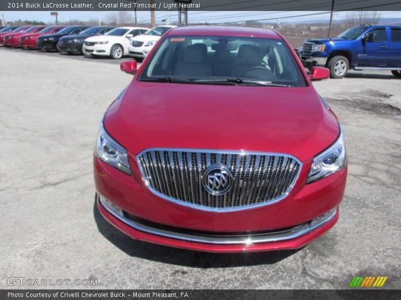 Crystal Red Tintcoat / Light Neutral 2014 Buick LaCrosse Leather