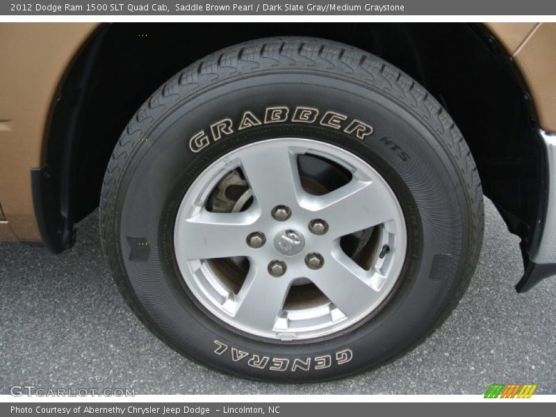 Saddle Brown Pearl / Dark Slate Gray/Medium Graystone 2012 Dodge Ram 1500 SLT Quad Cab