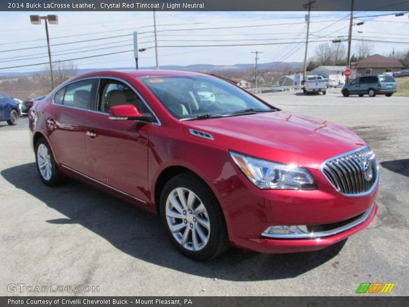 Crystal Red Tintcoat / Light Neutral 2014 Buick LaCrosse Leather