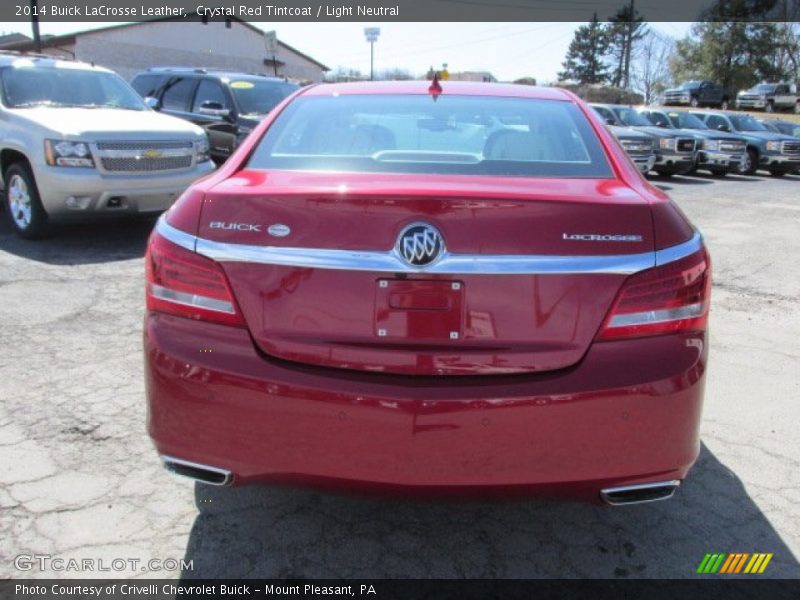 Crystal Red Tintcoat / Light Neutral 2014 Buick LaCrosse Leather