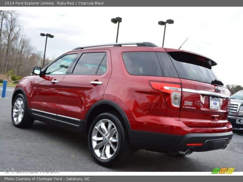 Ruby Red / Charcoal Black 2014 Ford Explorer Limited