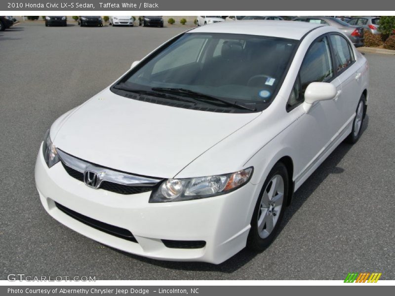 Taffeta White / Black 2010 Honda Civic LX-S Sedan