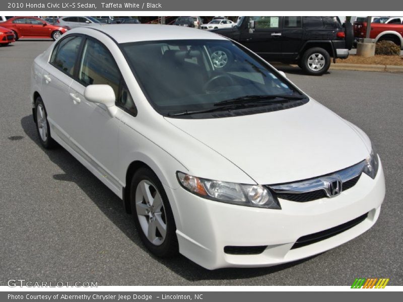 Taffeta White / Black 2010 Honda Civic LX-S Sedan