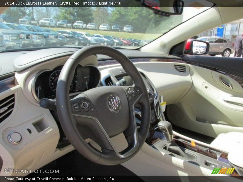 Crystal Red Tintcoat / Light Neutral 2014 Buick LaCrosse Leather