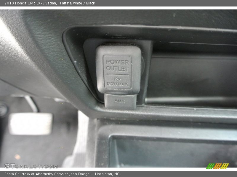 Taffeta White / Black 2010 Honda Civic LX-S Sedan