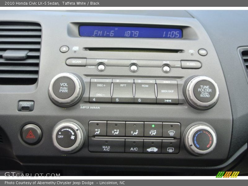 Taffeta White / Black 2010 Honda Civic LX-S Sedan