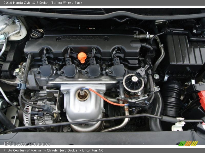Taffeta White / Black 2010 Honda Civic LX-S Sedan