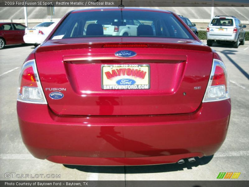 Redfire Metallic / Charcoal Black 2009 Ford Fusion SE Sport