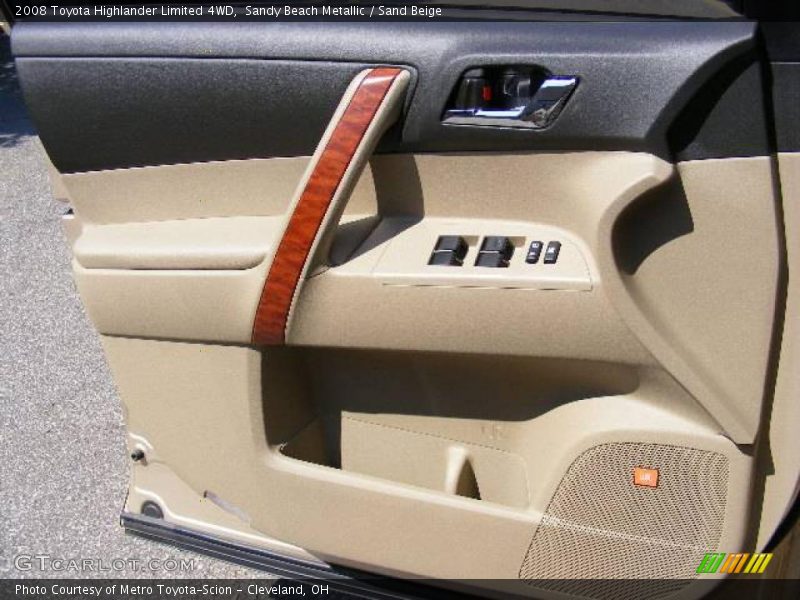 Sandy Beach Metallic / Sand Beige 2008 Toyota Highlander Limited 4WD