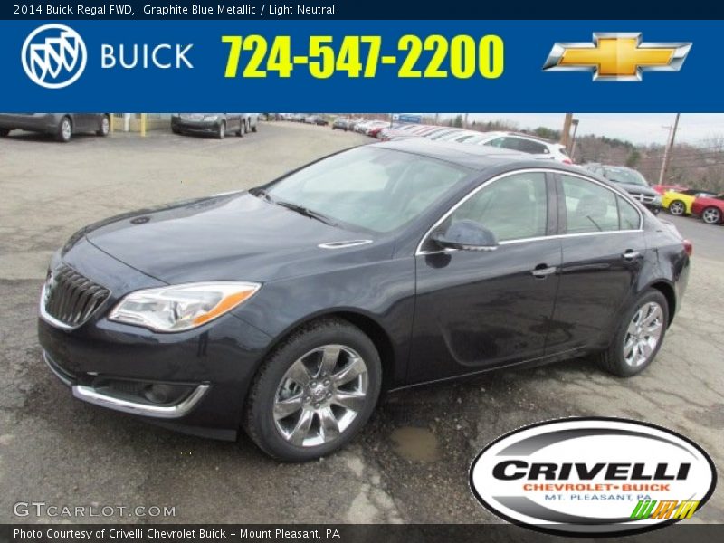 Graphite Blue Metallic / Light Neutral 2014 Buick Regal FWD