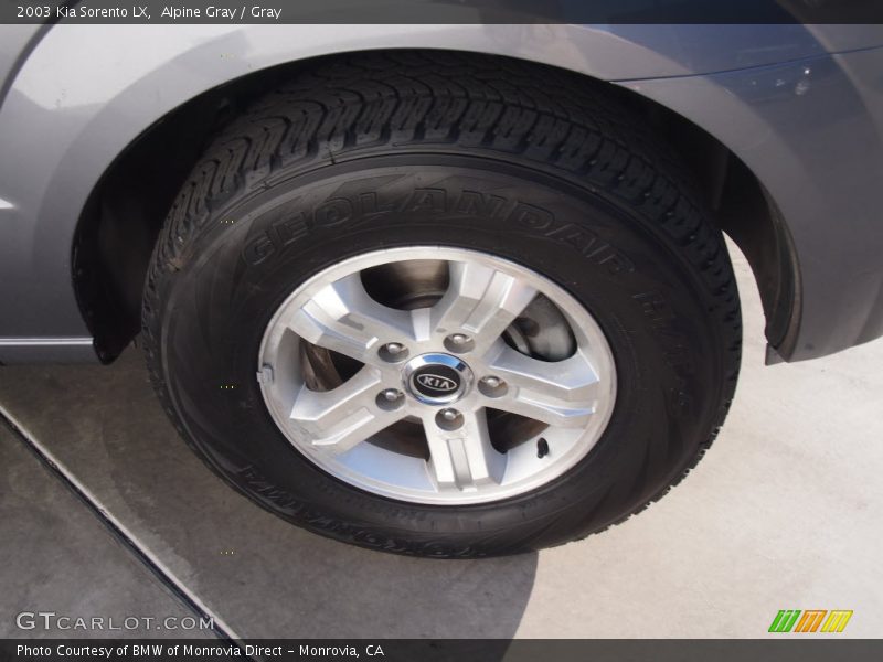 Alpine Gray / Gray 2003 Kia Sorento LX