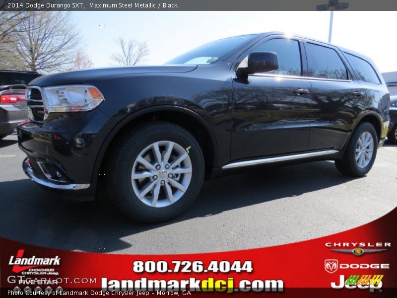 Maximum Steel Metallic / Black 2014 Dodge Durango SXT