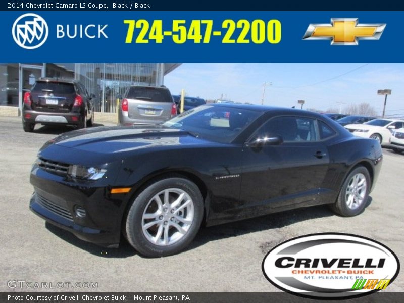 Black / Black 2014 Chevrolet Camaro LS Coupe