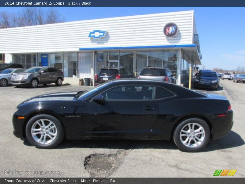 Black / Black 2014 Chevrolet Camaro LS Coupe
