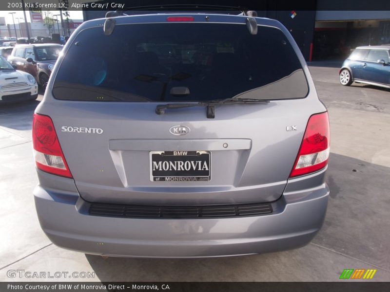 Alpine Gray / Gray 2003 Kia Sorento LX