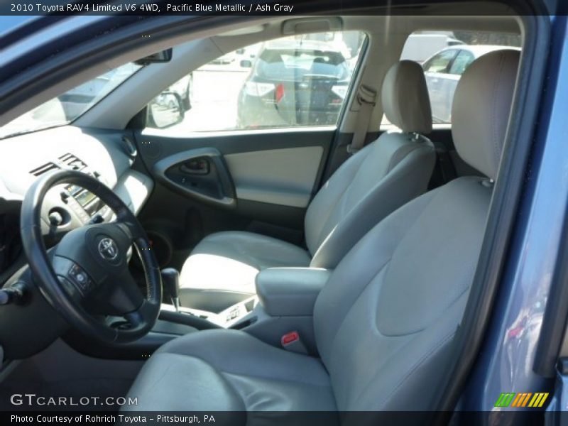 Pacific Blue Metallic / Ash Gray 2010 Toyota RAV4 Limited V6 4WD