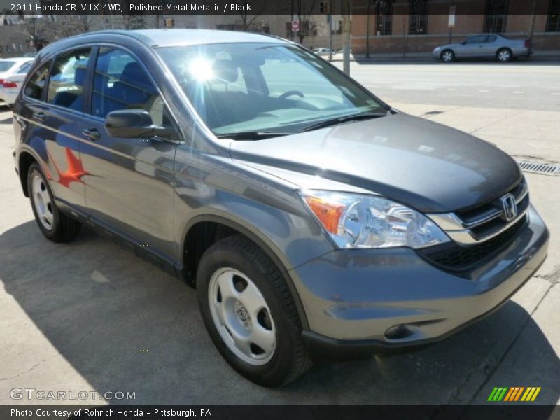 Polished Metal Metallic / Black 2011 Honda CR-V LX 4WD