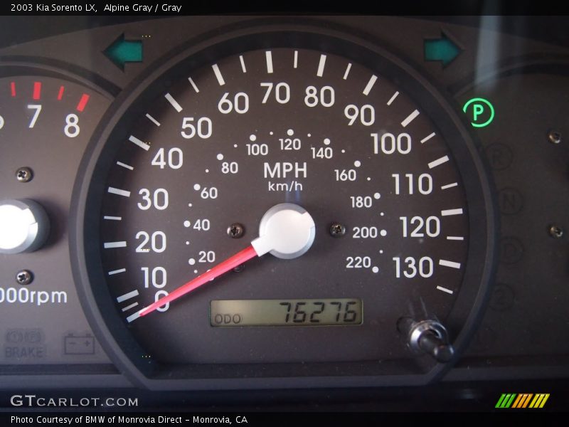 Alpine Gray / Gray 2003 Kia Sorento LX
