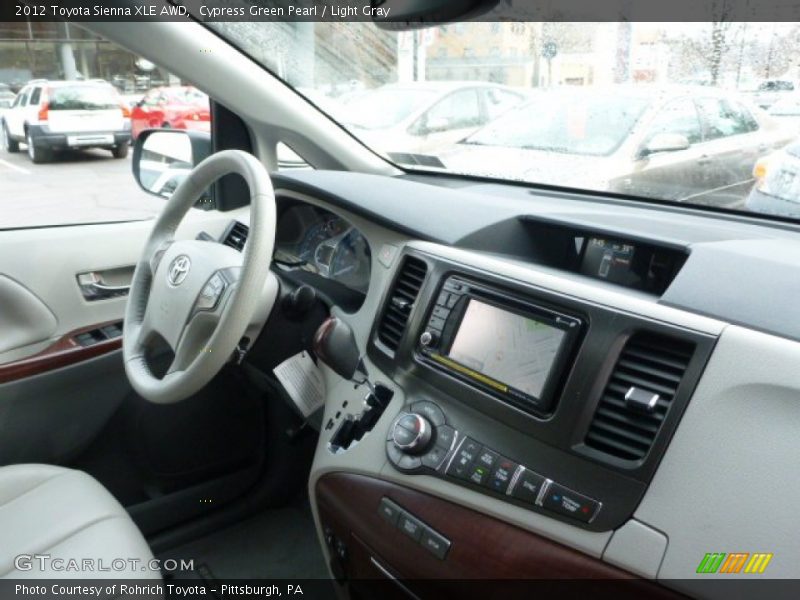Cypress Green Pearl / Light Gray 2012 Toyota Sienna XLE AWD