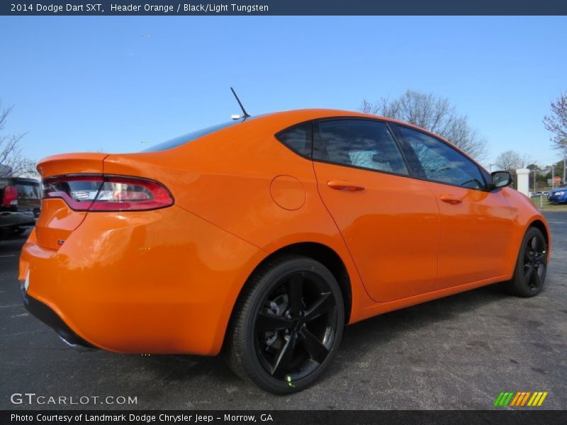 Header Orange / Black/Light Tungsten 2014 Dodge Dart SXT