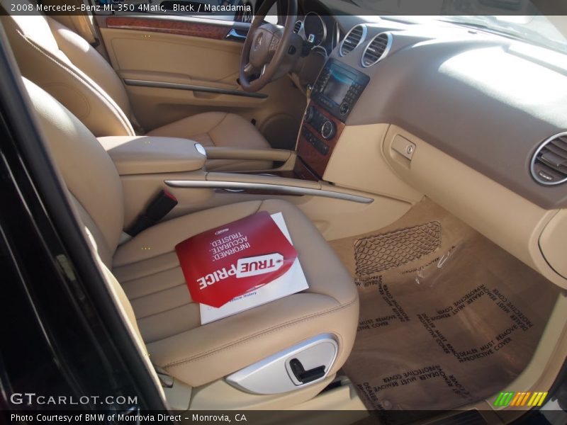 Black / Macadamia 2008 Mercedes-Benz ML 350 4Matic