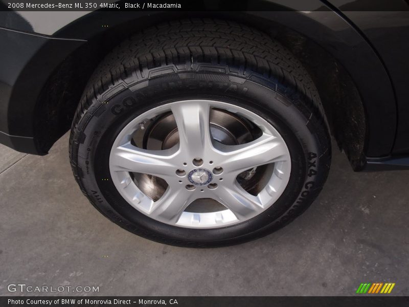 Black / Macadamia 2008 Mercedes-Benz ML 350 4Matic