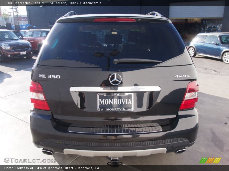 Black / Macadamia 2008 Mercedes-Benz ML 350 4Matic