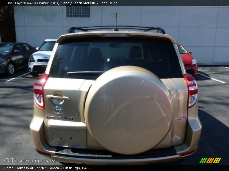 Sandy Beach Metallic / Sand Beige 2009 Toyota RAV4 Limited 4WD
