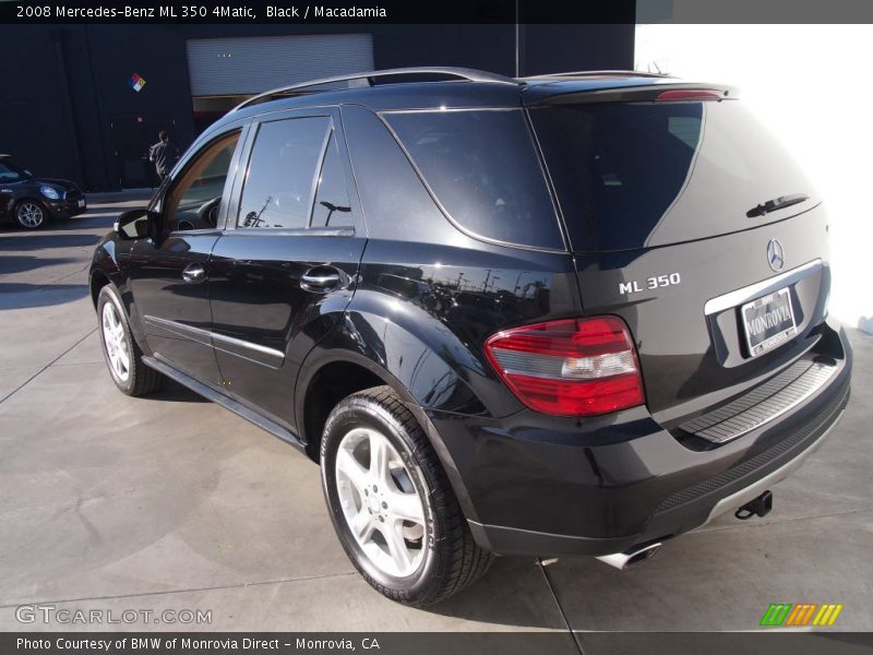 Black / Macadamia 2008 Mercedes-Benz ML 350 4Matic