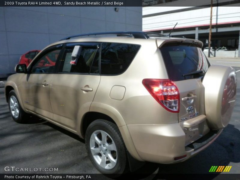 Sandy Beach Metallic / Sand Beige 2009 Toyota RAV4 Limited 4WD