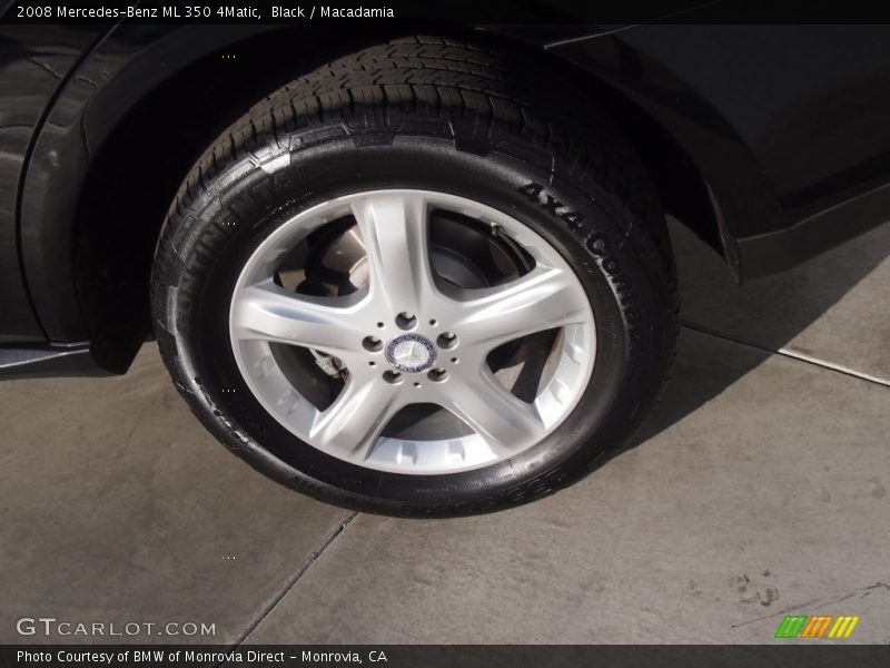 Black / Macadamia 2008 Mercedes-Benz ML 350 4Matic