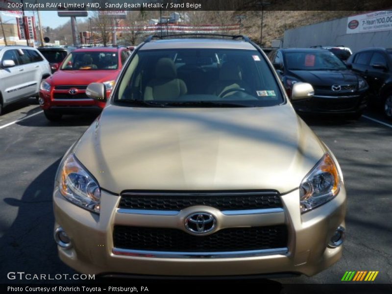 Sandy Beach Metallic / Sand Beige 2009 Toyota RAV4 Limited 4WD