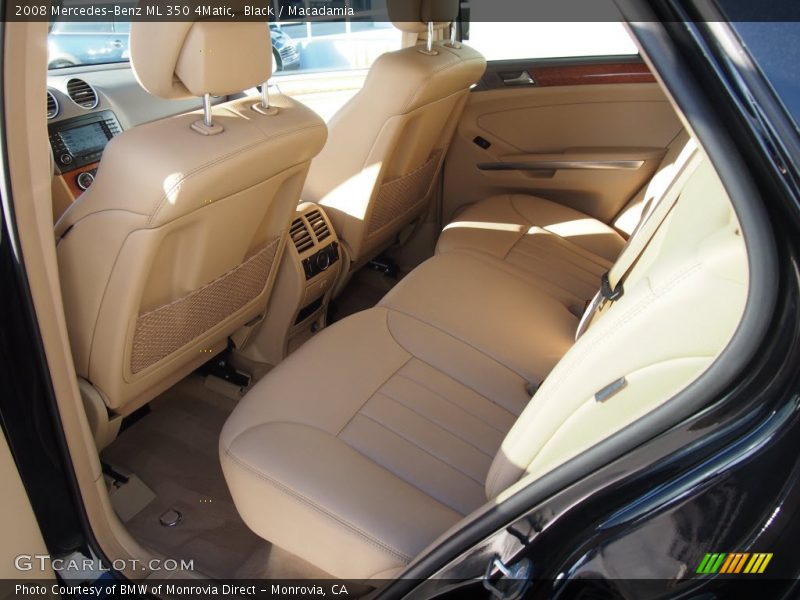 Black / Macadamia 2008 Mercedes-Benz ML 350 4Matic