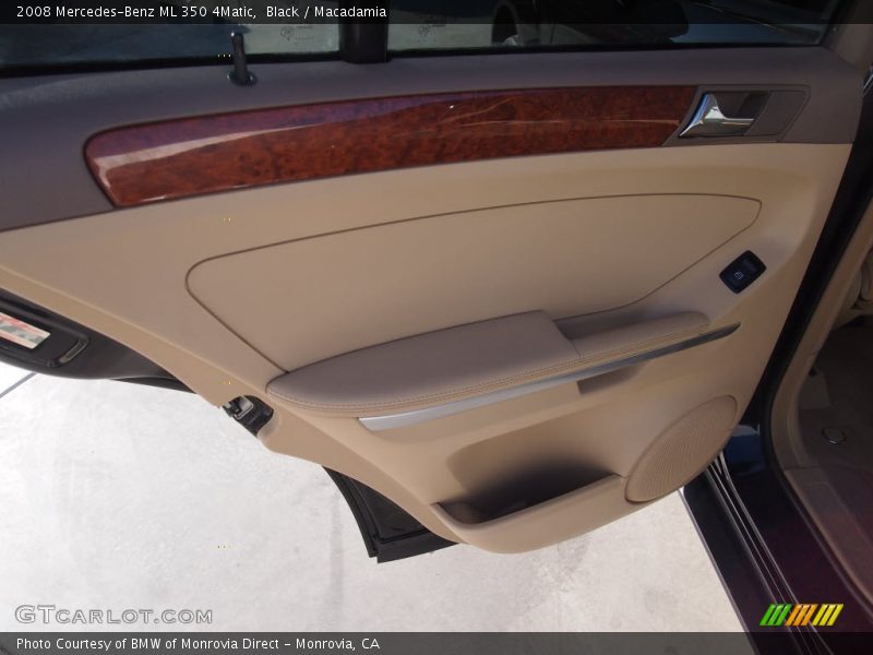 Black / Macadamia 2008 Mercedes-Benz ML 350 4Matic