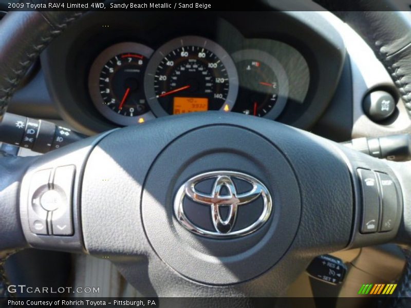 Sandy Beach Metallic / Sand Beige 2009 Toyota RAV4 Limited 4WD
