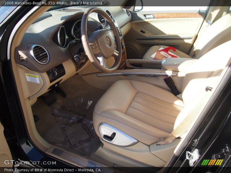 Black / Macadamia 2008 Mercedes-Benz ML 350 4Matic